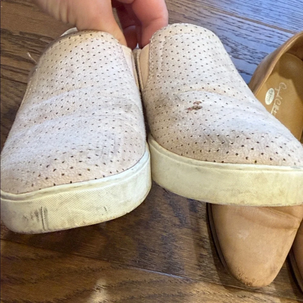 Dr. Schools Women’s Loafer flats - Light Pink and Tan size 7.5 set of 2